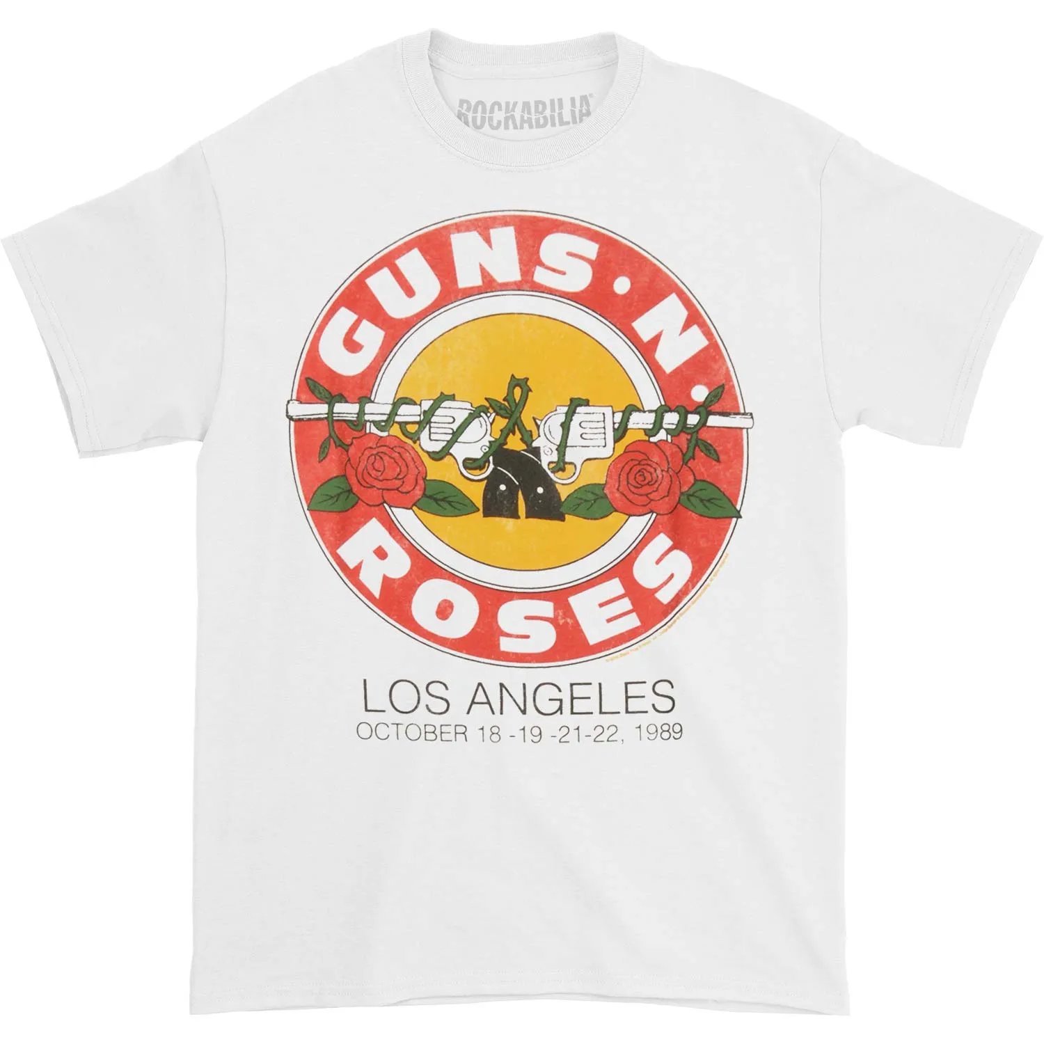 Los Angeles 1989 Roses Logo T-shirt sold by Rockabilia