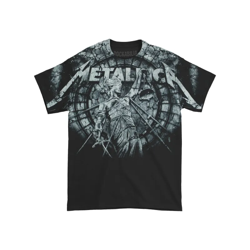 Allover Print ...And Justice For All T-shirt sold by Rockabilia