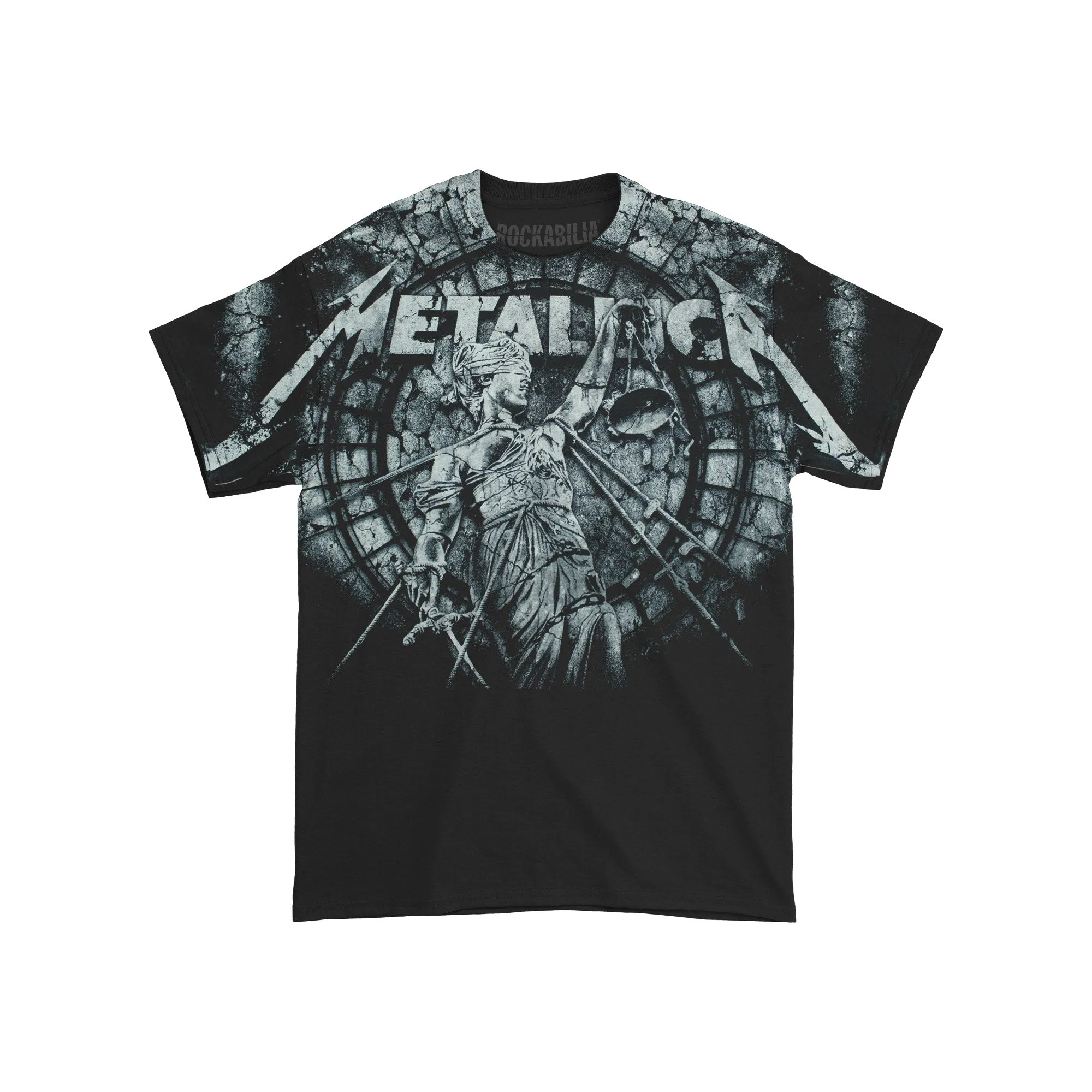 Allover Print ...And Justice For All T-shirt sold by Rockabilia