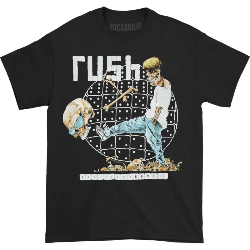 Roll The Bones Black T-shirt sold by Rockabilia