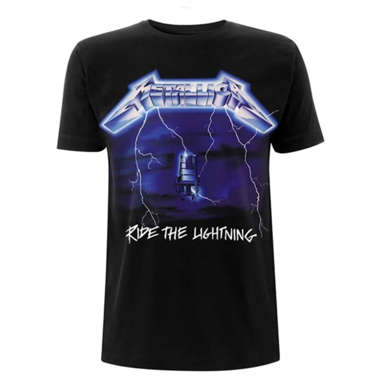 Ride The Lightning Tracks T-shirt sold by Rockabilia