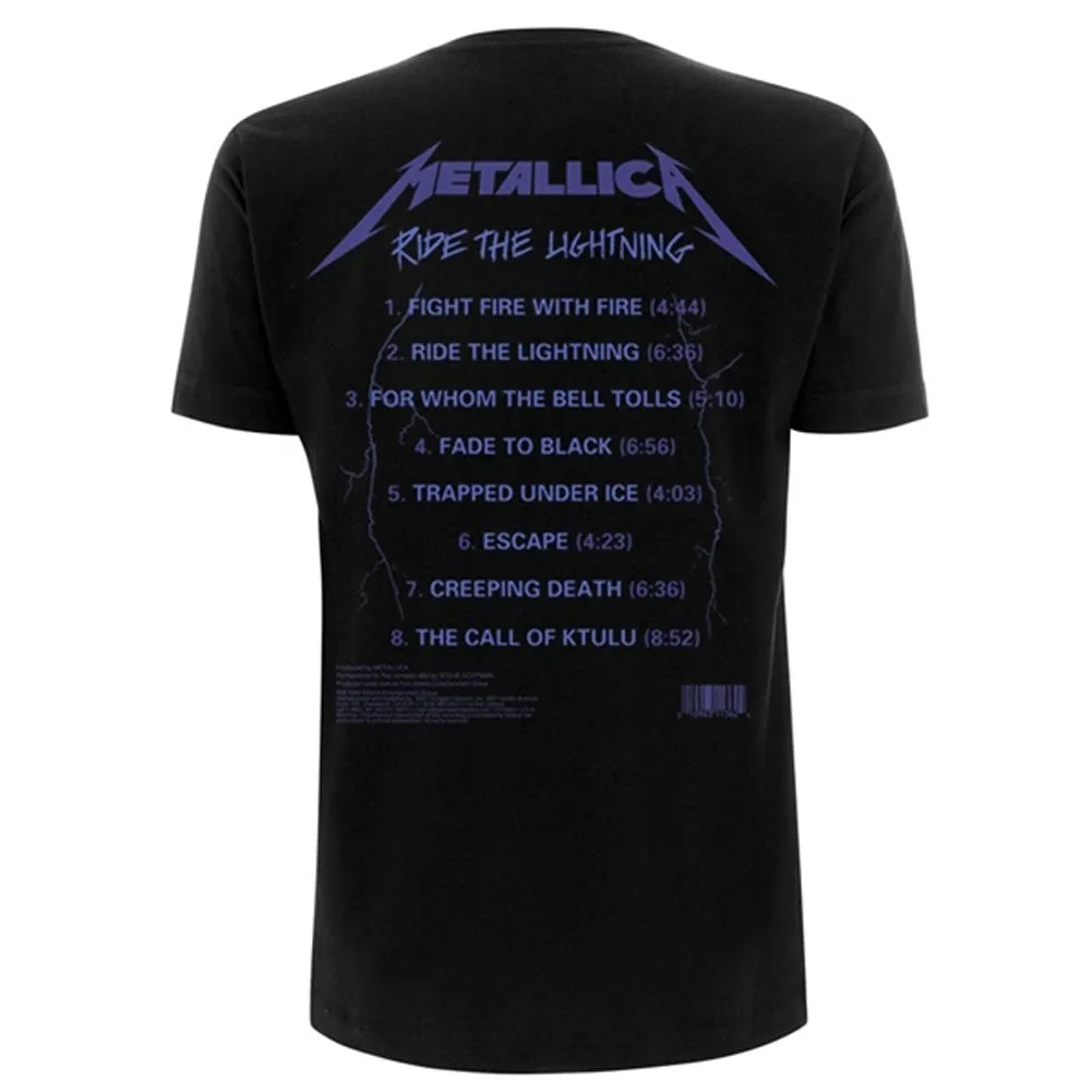 Ride The Lightning Tracks T-shirt sold by Rockabilia product image thumbnail 2