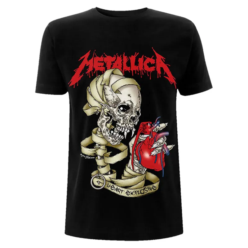 Heart Explosive (Back Print) Slim Fit T-shirt sold by Rockabilia