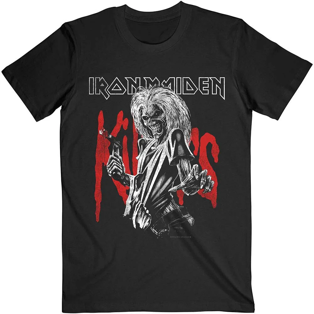 Killers Eddie Large Graphic Distress Slim Fit T-shirt sold by Rockabilia