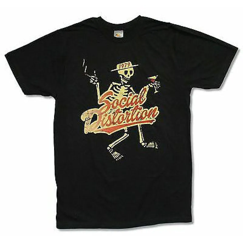 Yellow Skelly T-shirt made by Rockabilia