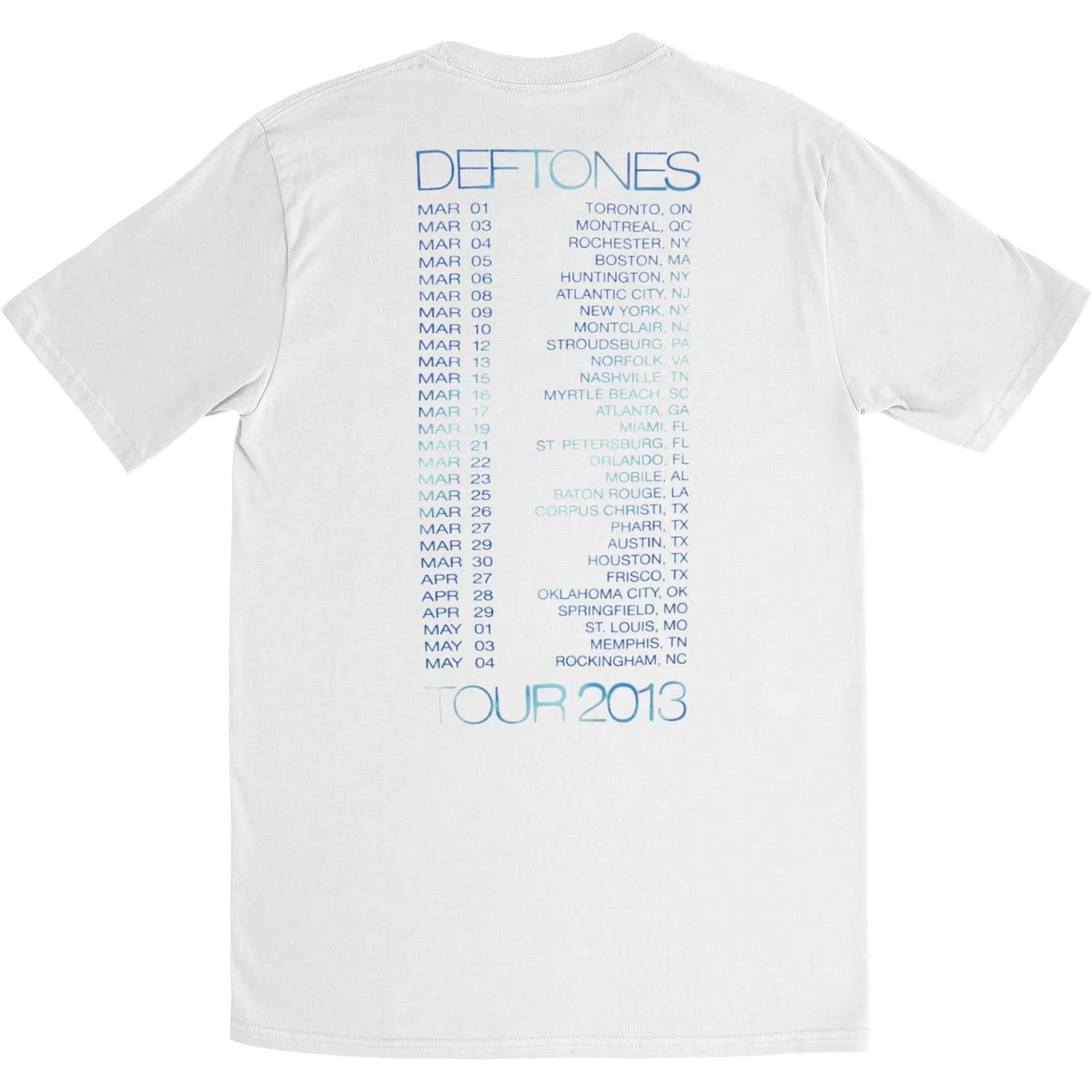X-Ray 2013 Tour Slim Fit T-shirt sold by Rockabilia product image thumbnail 2