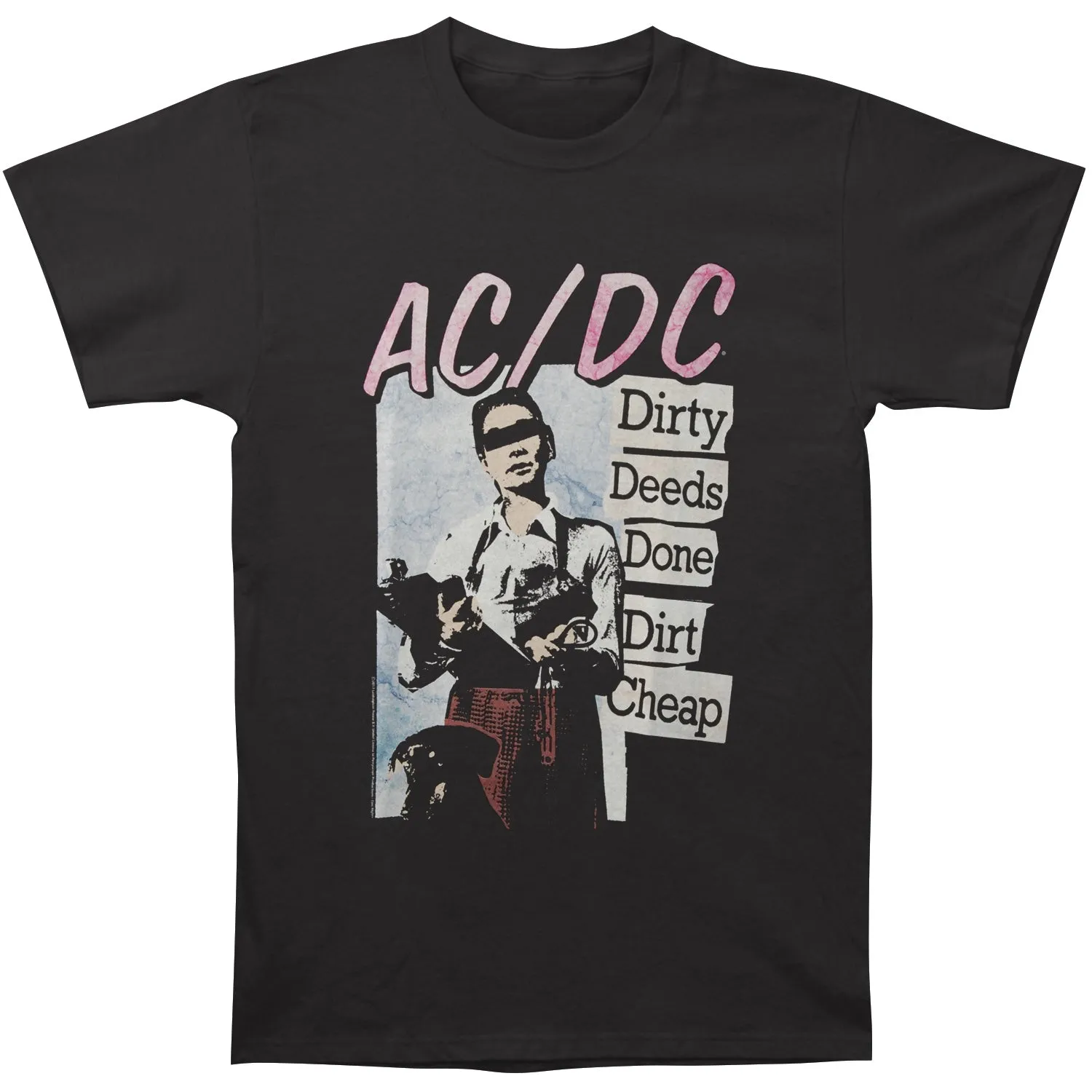 Dirty Deeds Slim Fit T-shirt sold by Rockabilia