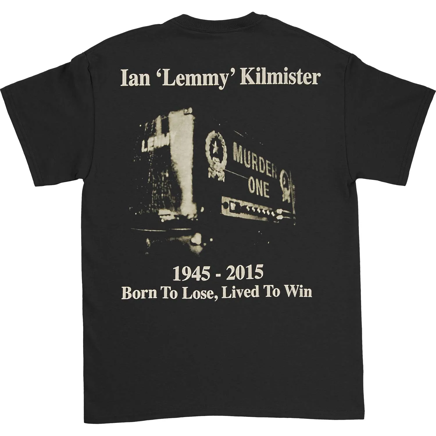 Lemmy Lived To Win T-shirt sold by Rockabilia product image thumbnail 2