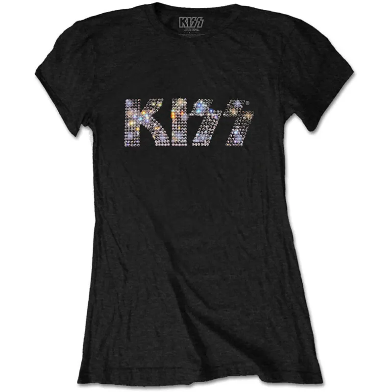 Logo (Diamante) Ladies T-Shirt Junior Top sold by Rockabilia