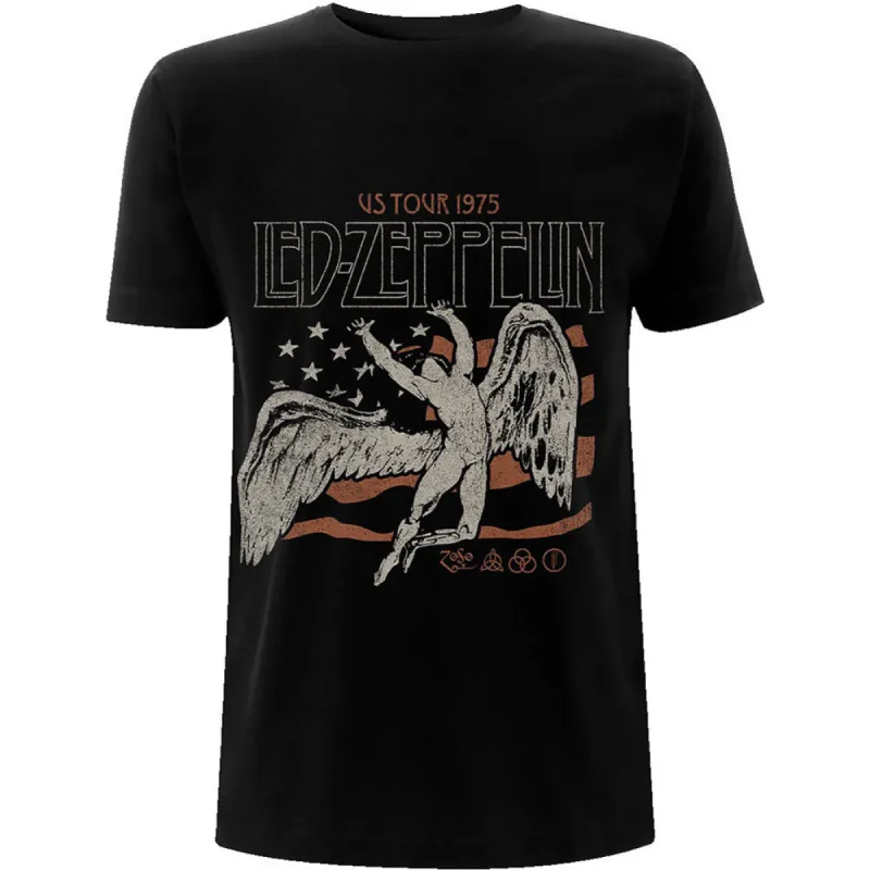 US 1975 Tour Flag Slim Fit T-shirt sold by Rockabilia