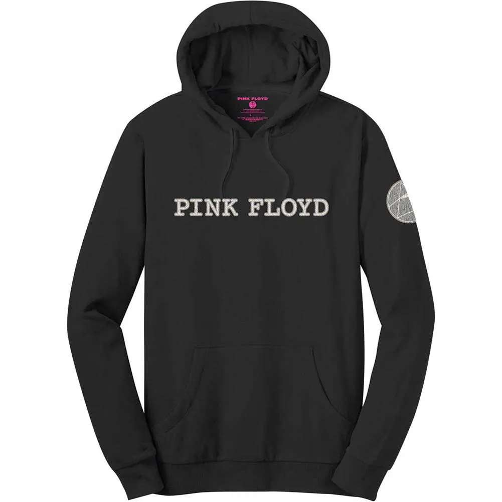 Pink Floyd Logo & Prism (Applique Motifs) Hooded Sweatshirt sold by Rockabilia