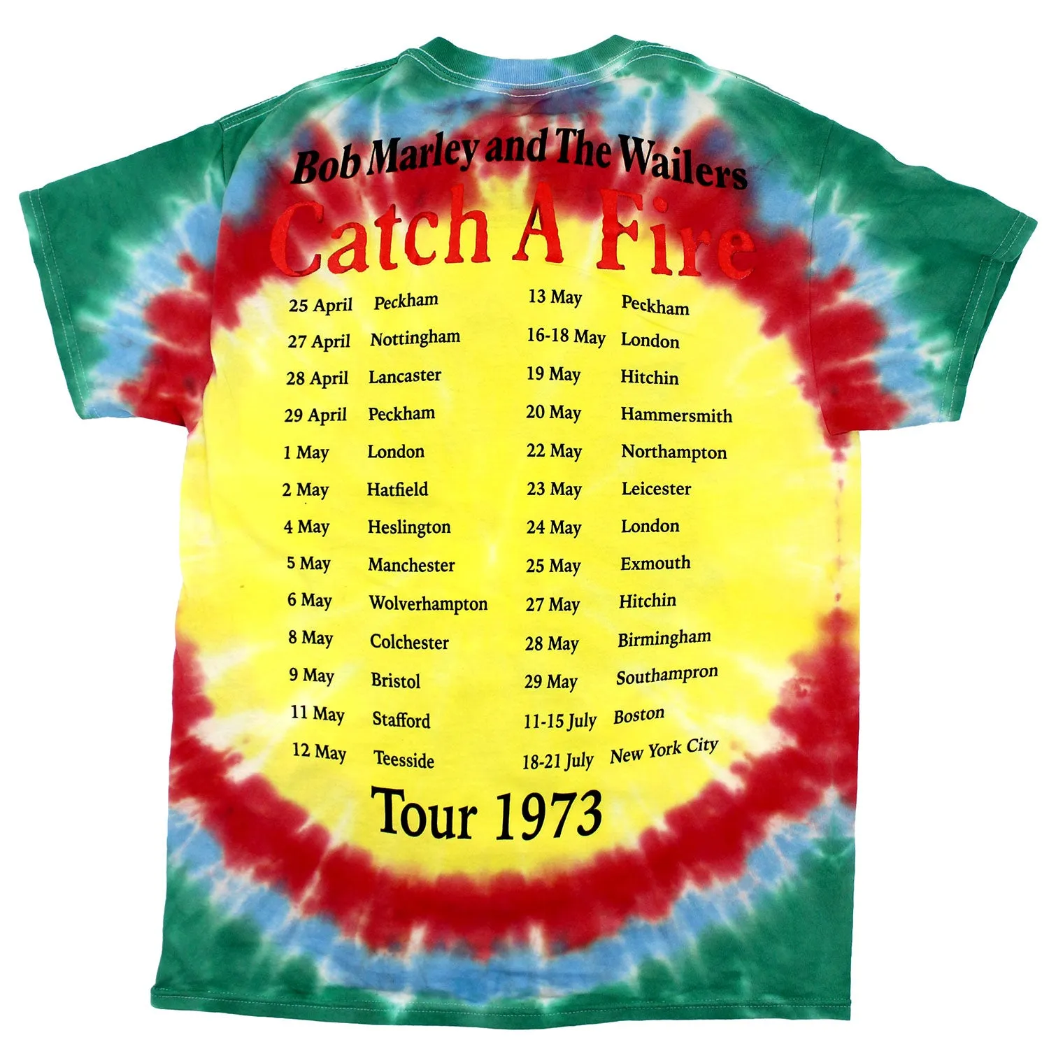 Catch a Fire Tie Dye Tie Dye T-shirt sold by Rockabilia product image thumbnail 2