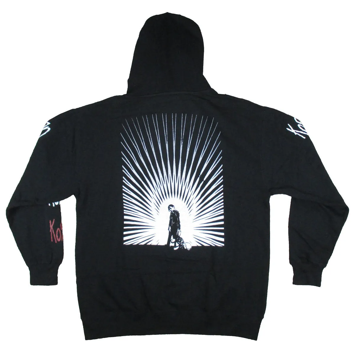 Sleeve Logos Pull Over Hooded Fleece Hooded Sweatshirt sold by Rockabilia product image thumbnail 2