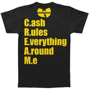 C.R.E.A.M. Black T-shirt sold by Rockabilia product image thumbnail 2