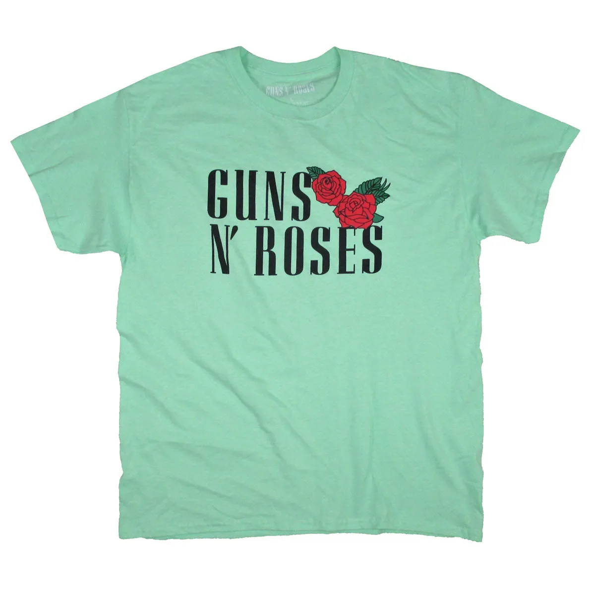 Red Roses on Mint Green Tee T-shirt sold by Rockabilia