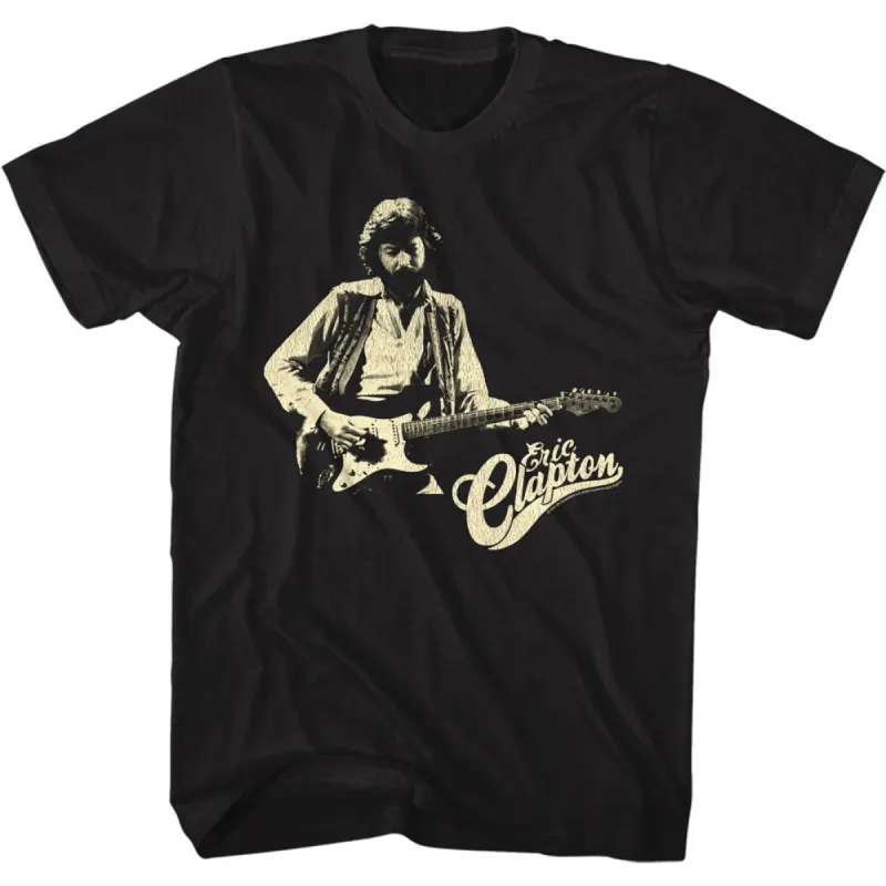 Clapton W Guitar T-shirt sold by Rockabilia