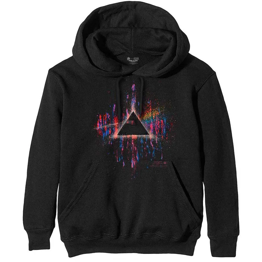 Dark Side of the Moon Pink Splatter Hooded Sweatshirt sold by Rockabilia