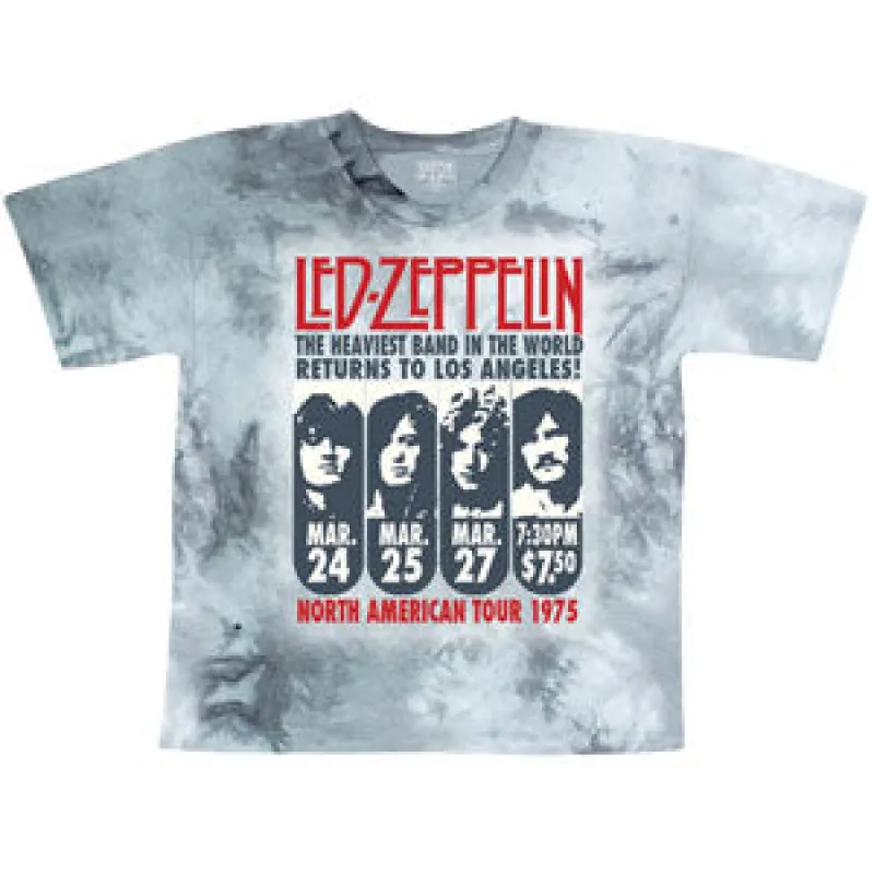 Zeppelin LA 1975 Tie Dye T-shirt sold by Rockabilia