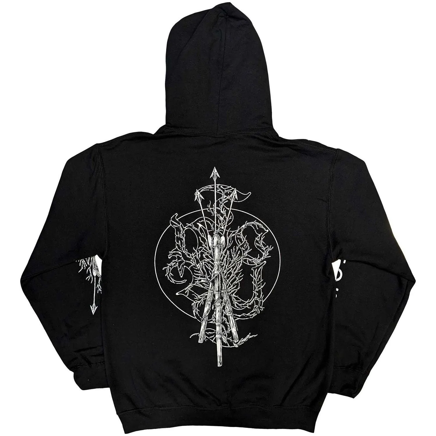 Trinity (Back Print, Sleeve Print) Hooded Sweatshirt sold by Rockabilia product image thumbnail 2