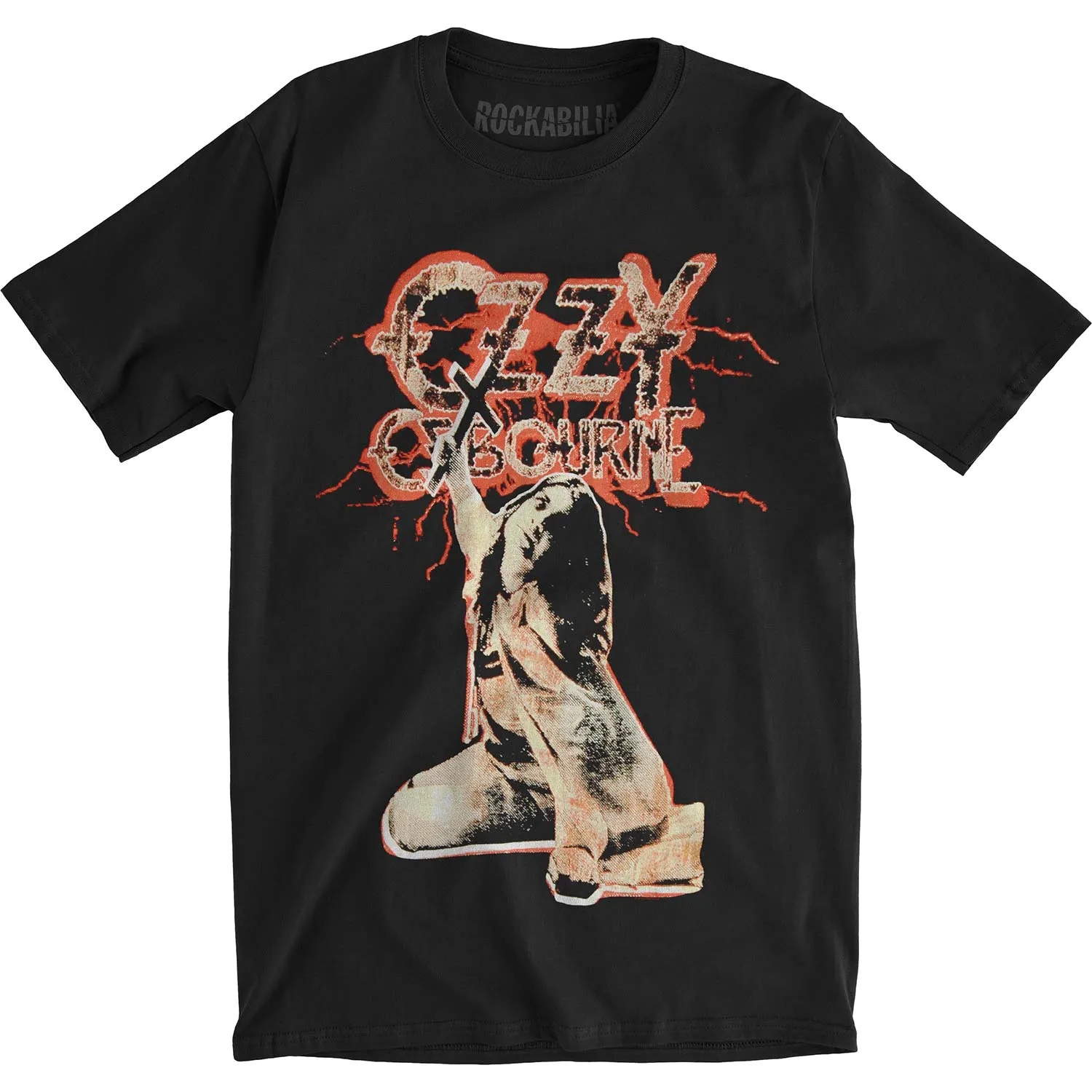 Red Lightning Slim Fit T-shirt sold by Rockabilia