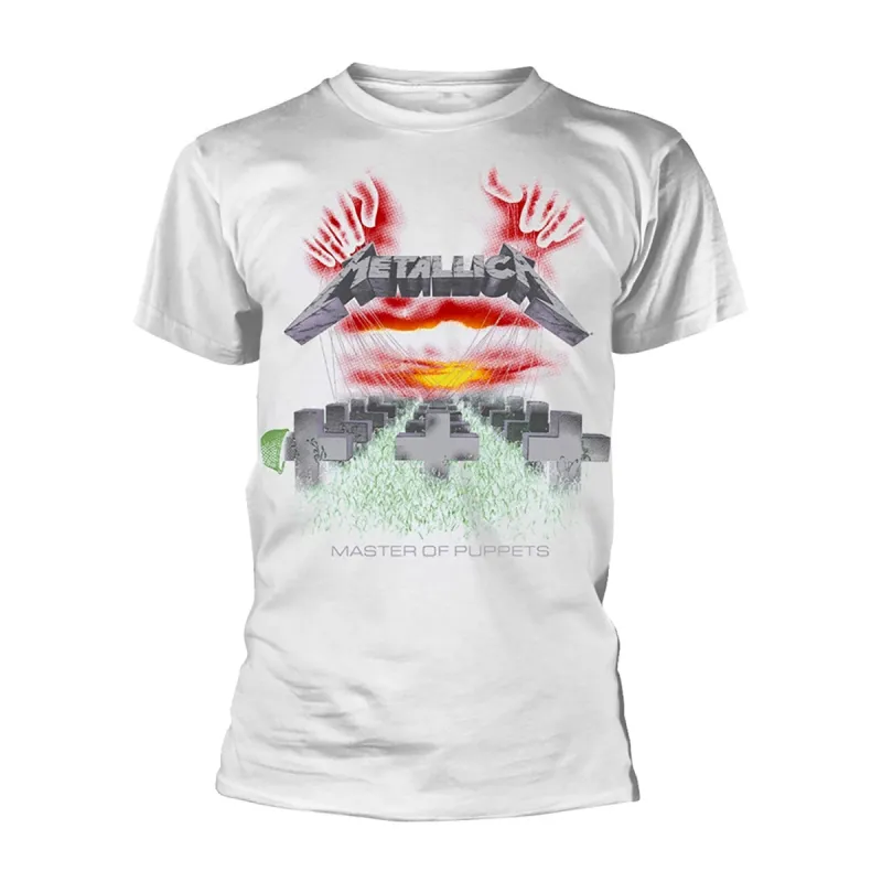 Master Of Puppets (white) T-shirt sold by Rockabilia