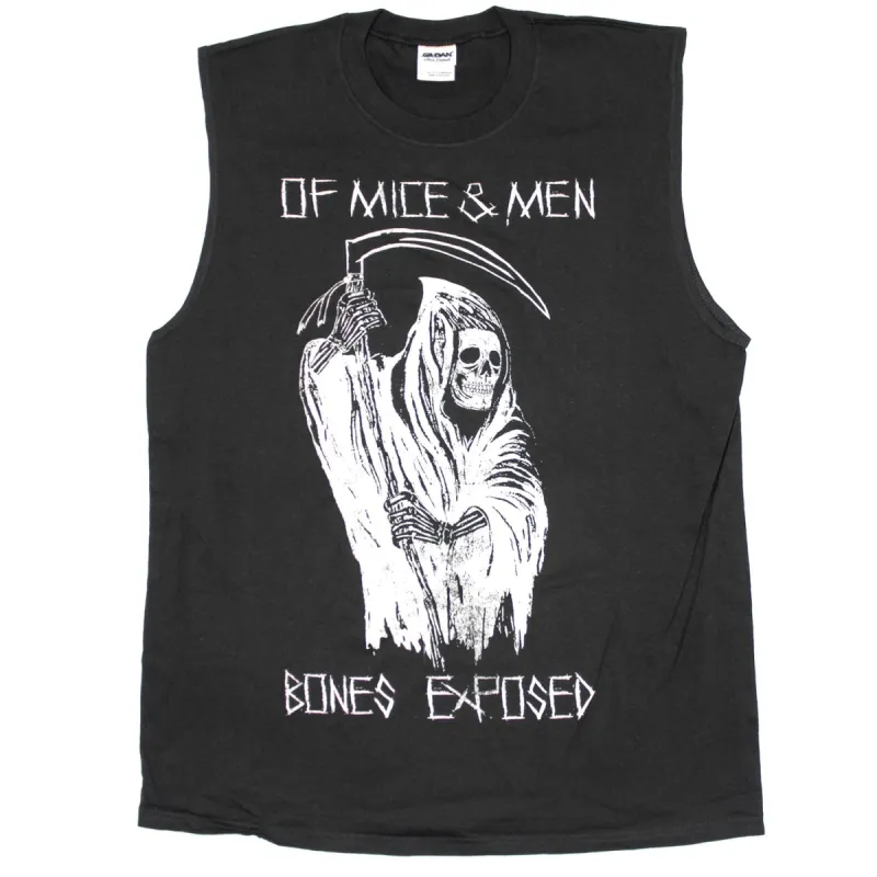 Bones Exposed Sleeveless Muscle Tee Mens Tank sold by Rockabilia