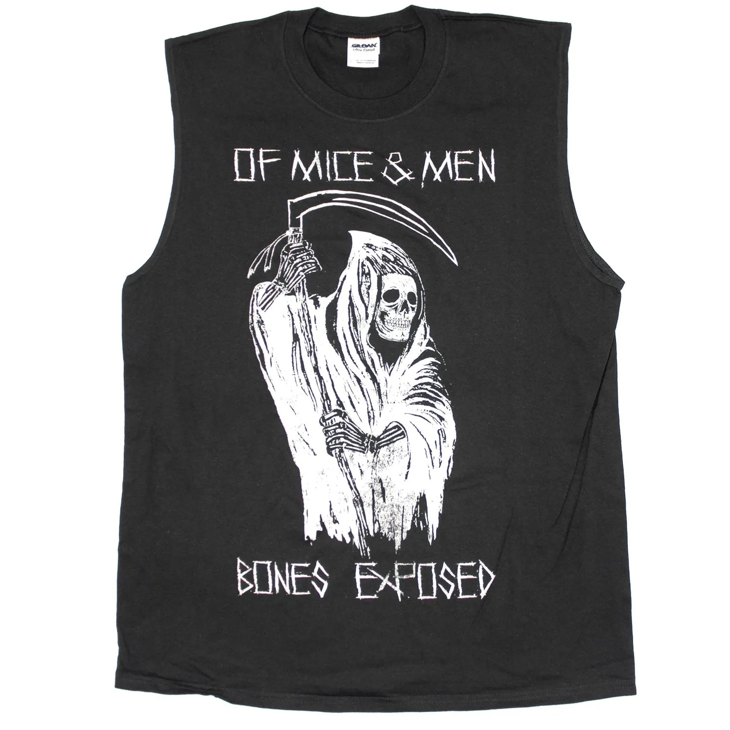 Bones Exposed Sleeveless Muscle Tee Mens Tank sold by Rockabilia