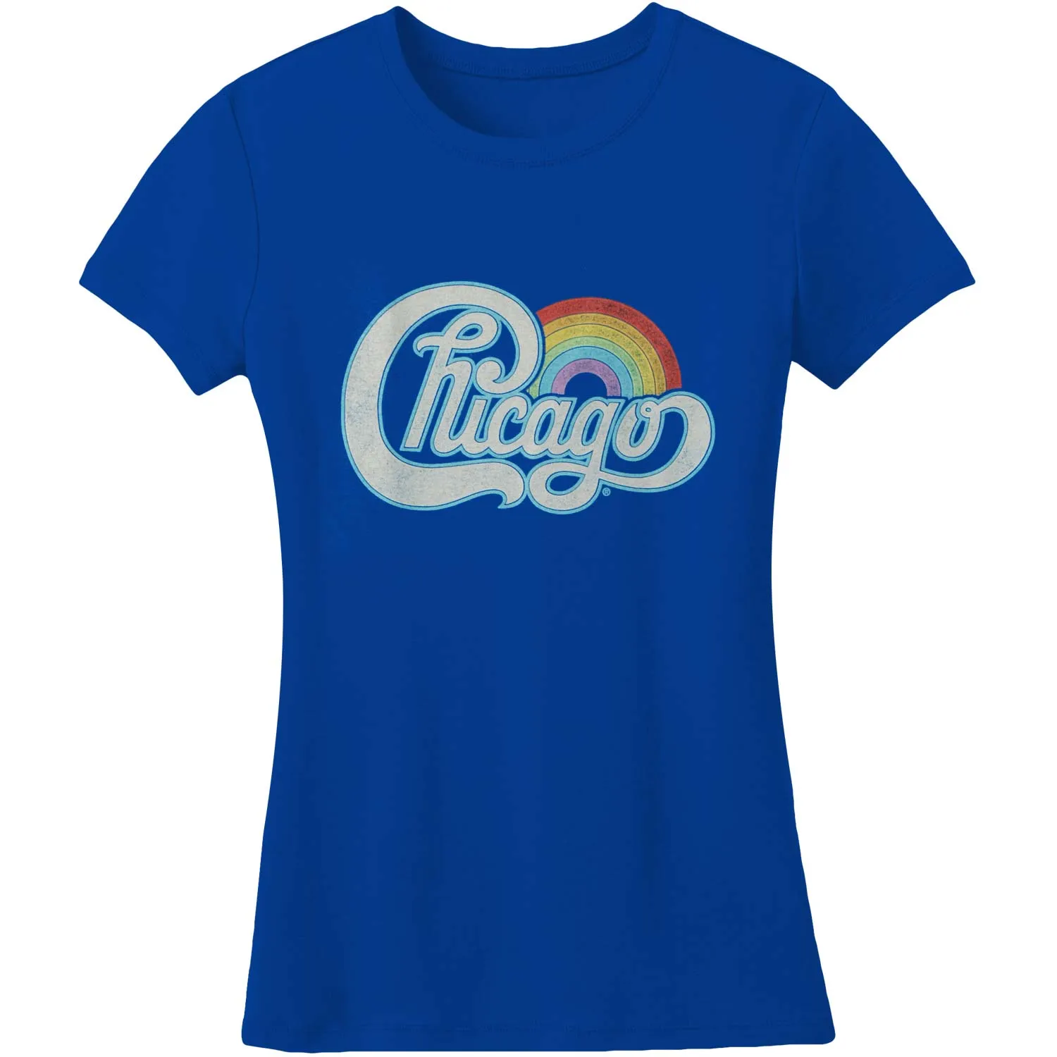 Rainbow Logo Jr Boyfriend T Womens T-shirt sold by Rockabilia