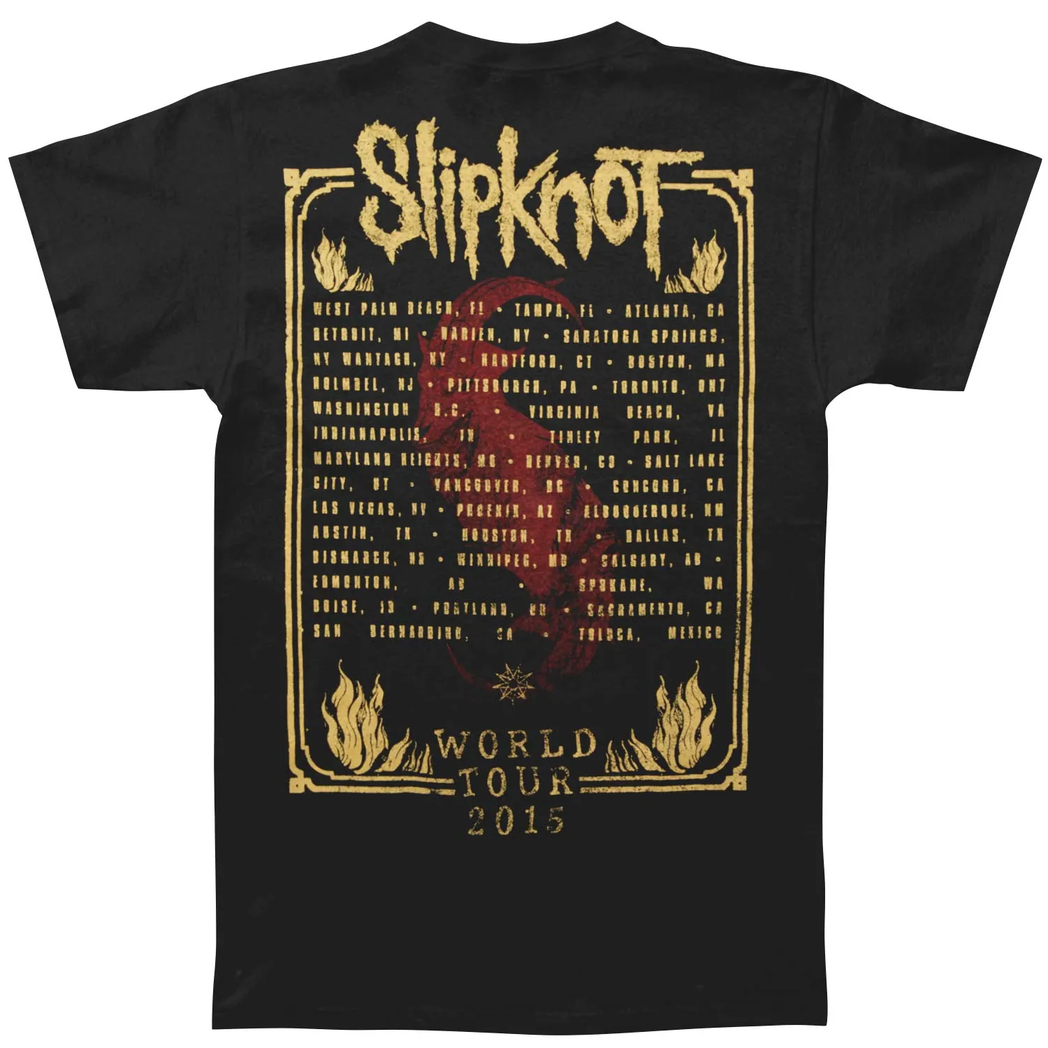 Goat Tarot 2015 Summer's Last Stand Tour T-shirt sold by Rockabilia product image thumbnail 2
