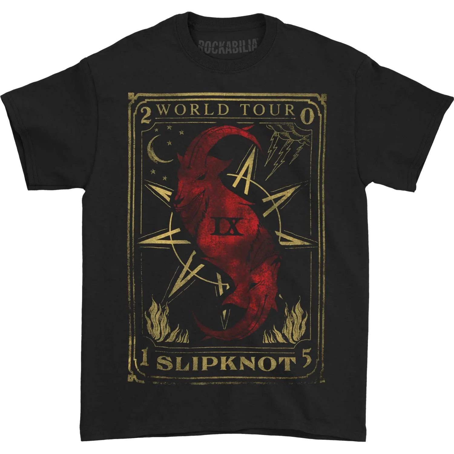 Goat Tarot 2015 Summer's Last Stand Tour T-shirt sold by Rockabilia