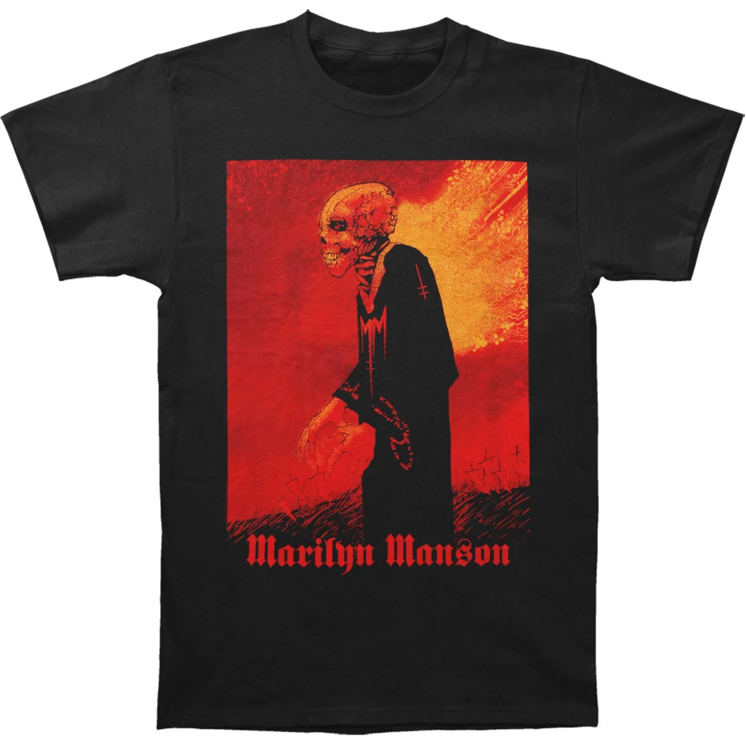 Marilyn Manson Mad Monk Slim Fit T-shirt sold by Rockabilia