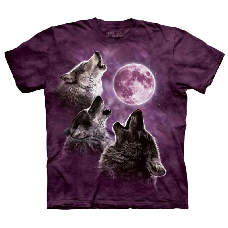 Three Wolf Moon In Purple T-shirt sold by Rockabilia