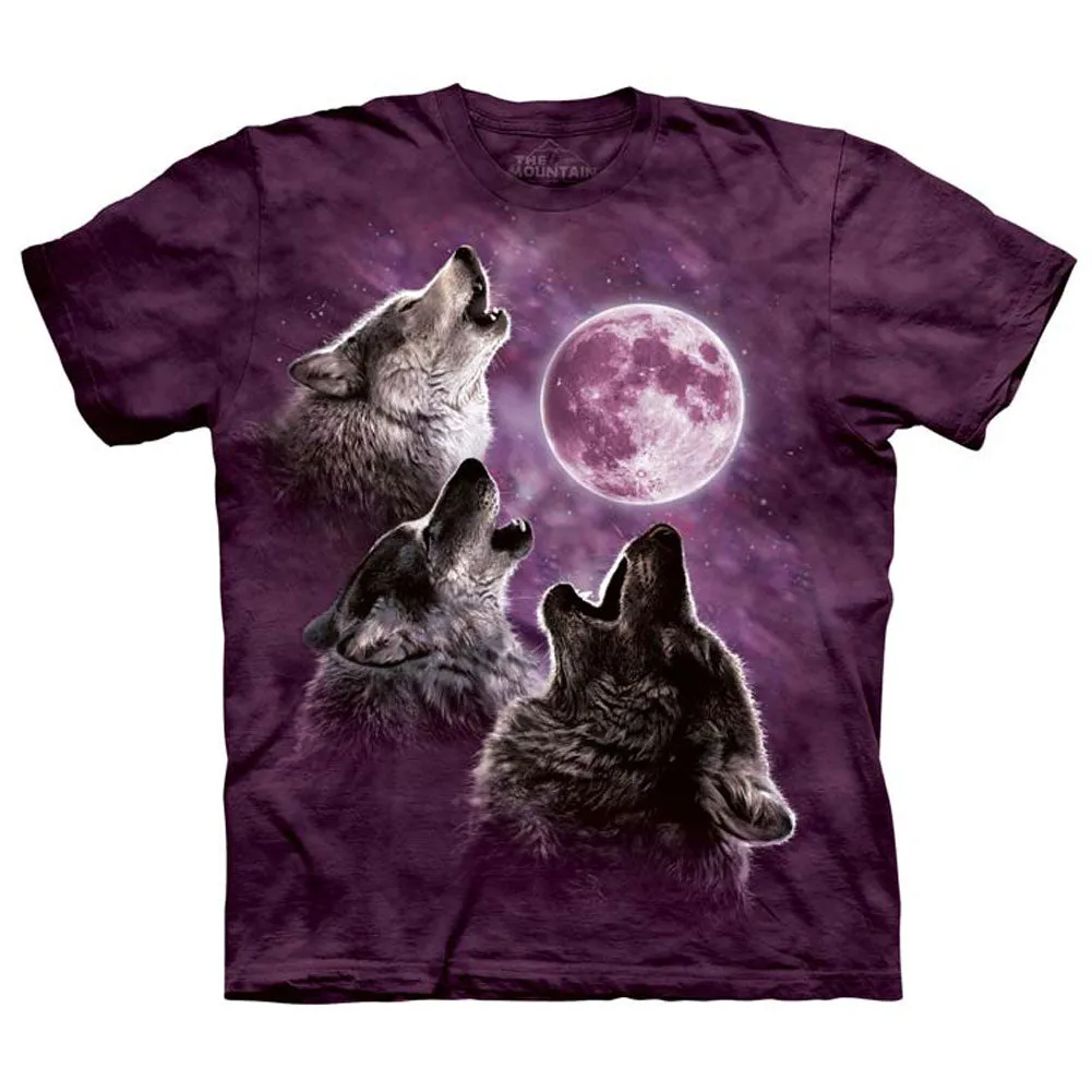 Three Wolf Moon In Purple T-shirt sold by Rockabilia