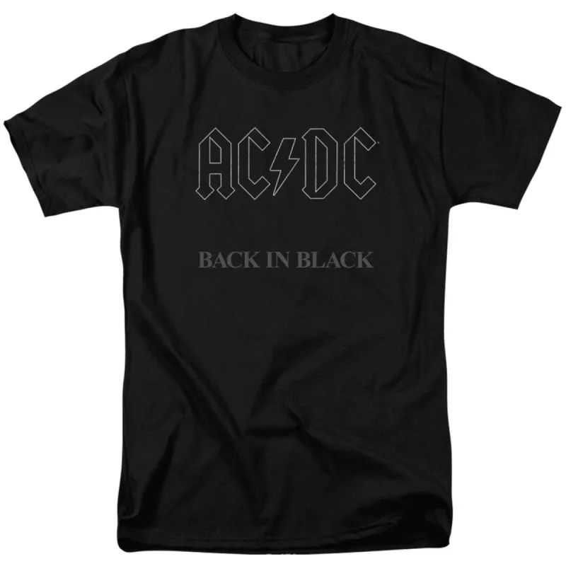 Back In Black Adult T-shirt sold by Rockabilia