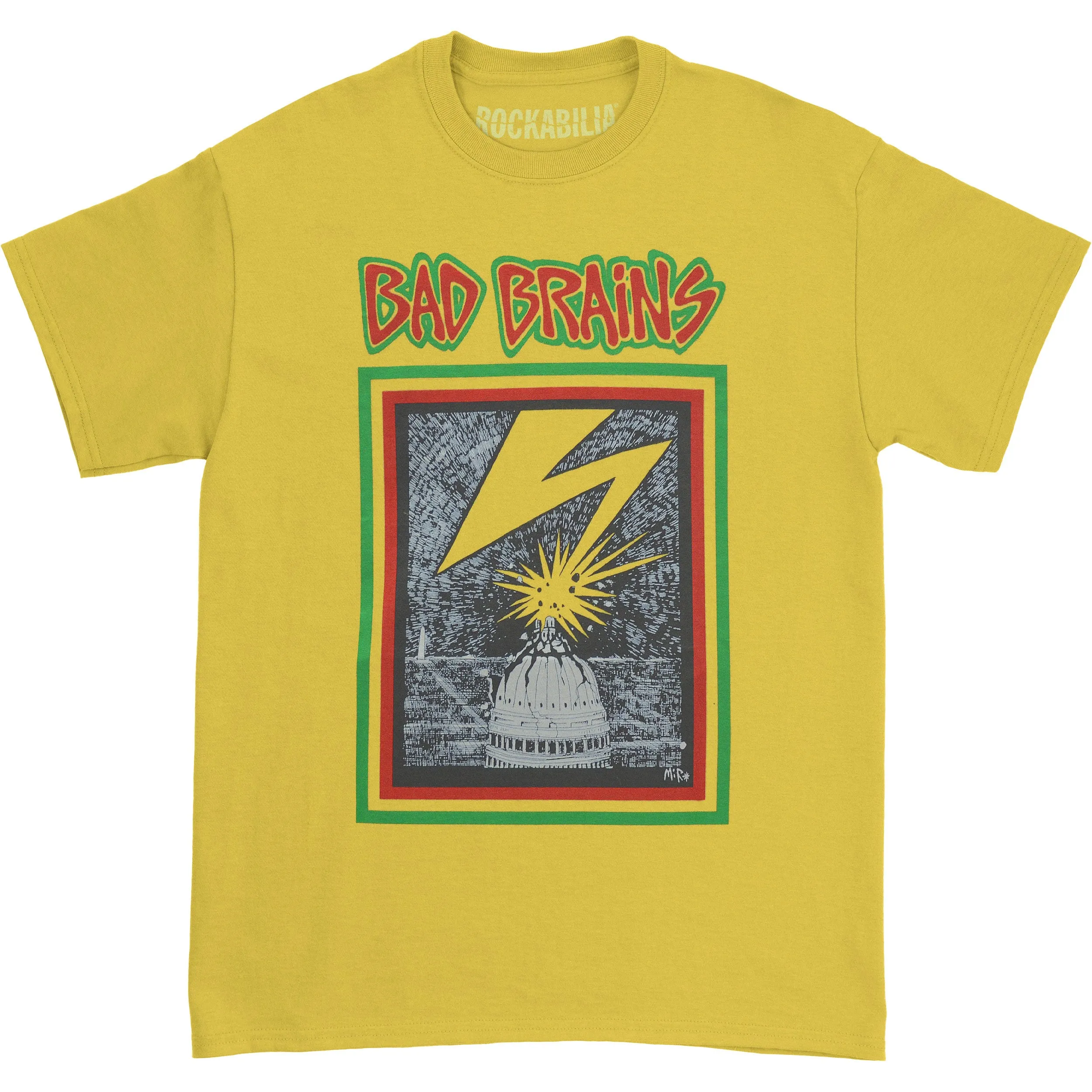 Capitol (Yellow) Slim Fit T-shirt sold by Rockabilia