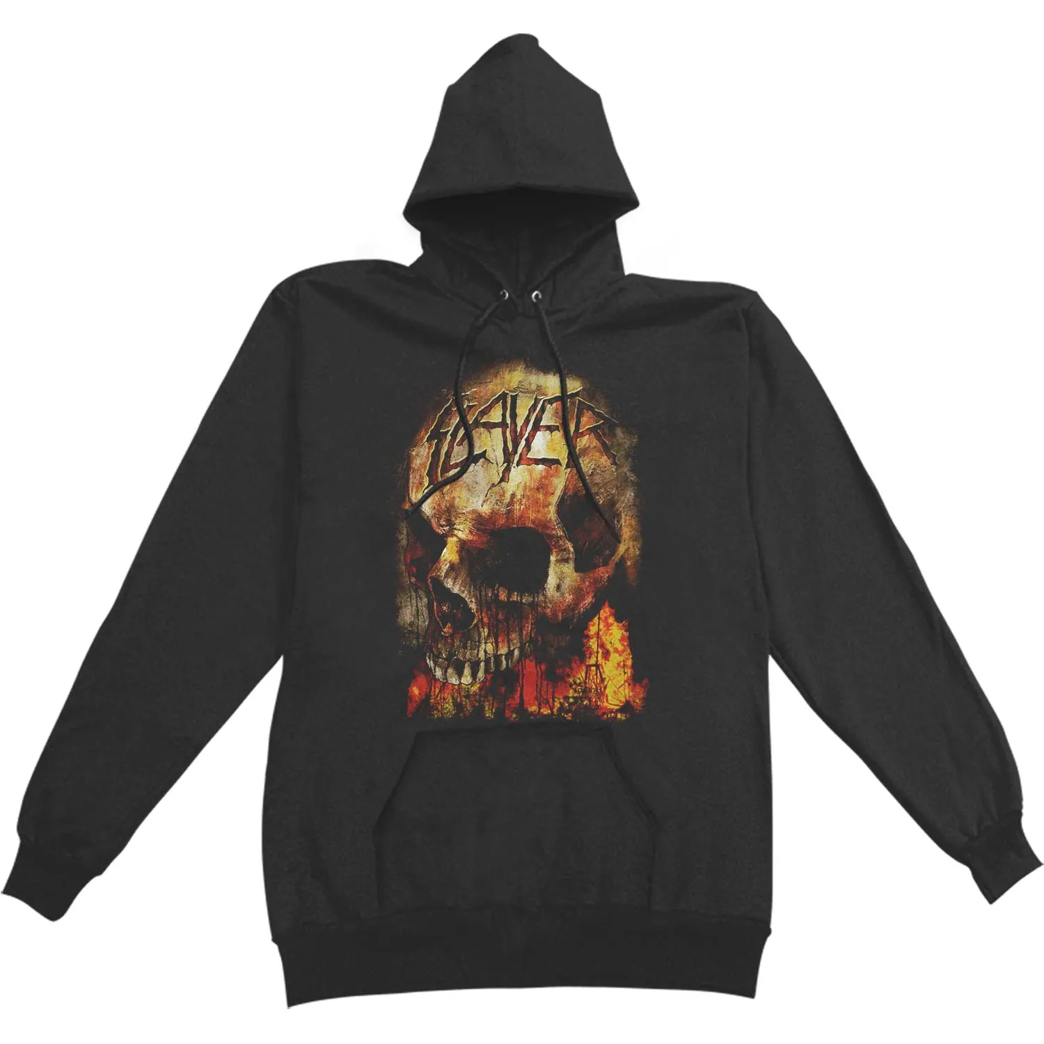 Fire Skull Hoodie Hooded Sweatshirt sold by Rockabilia