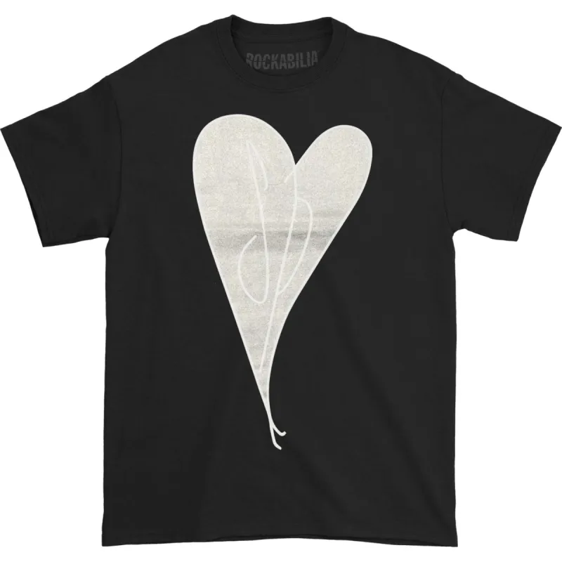 Initial Heart Tee (Black) T-shirt sold by Rockabilia