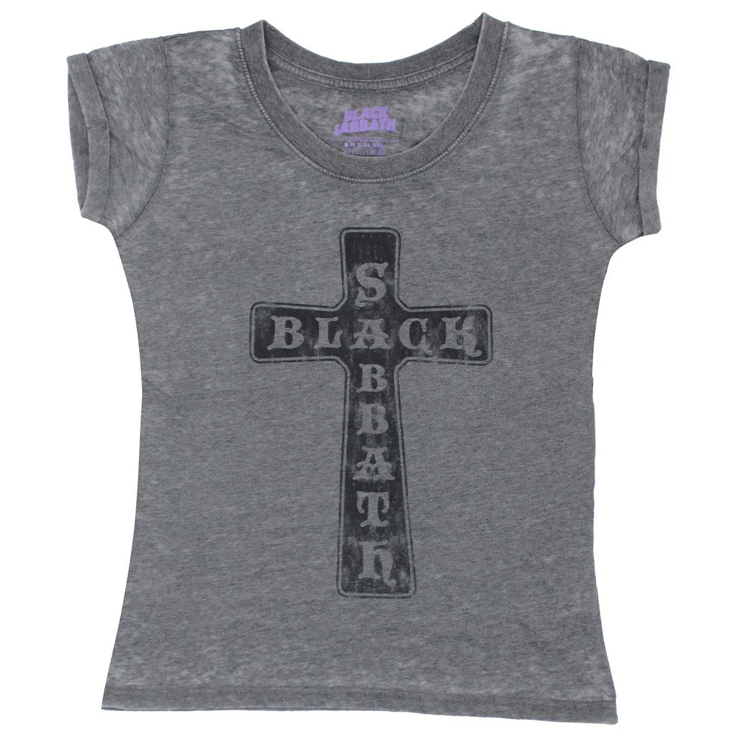 Vintage Cross (Burn Out) Ladies Fashion Tee Junior Top sold by Rockabilia
