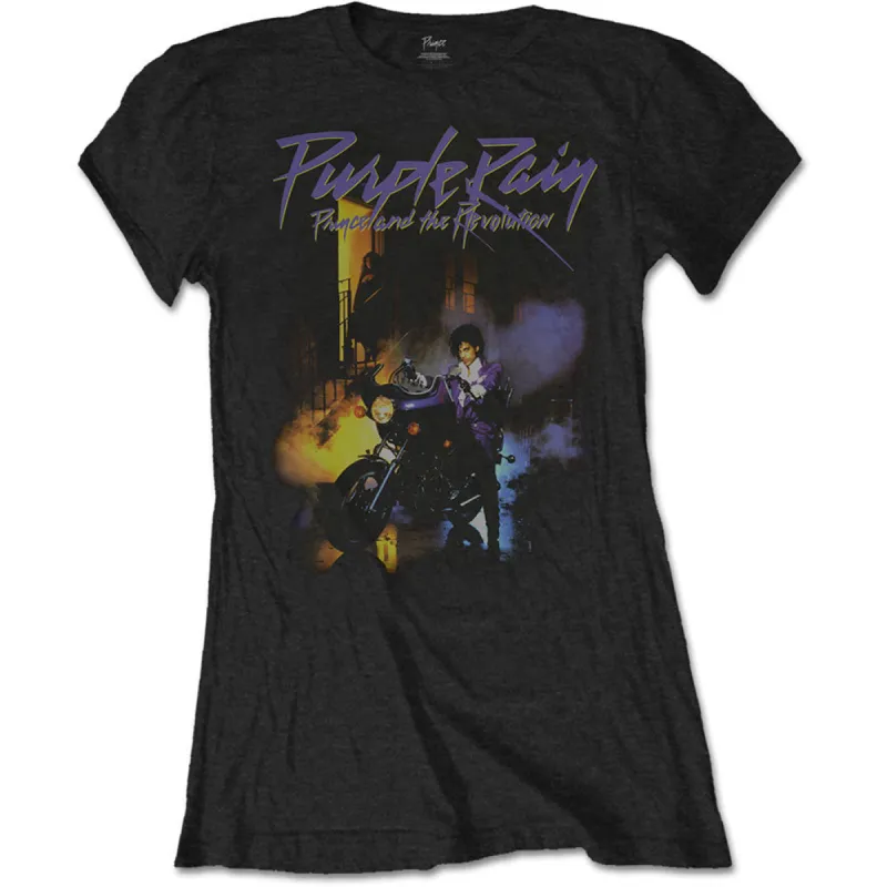 Purple Rain Ladies T-Shirt Junior Top sold by Rockabilia
