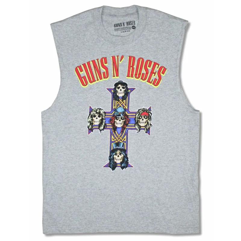 Cross Heather Tank Top Muscle Mens Tank sold by Rockabilia