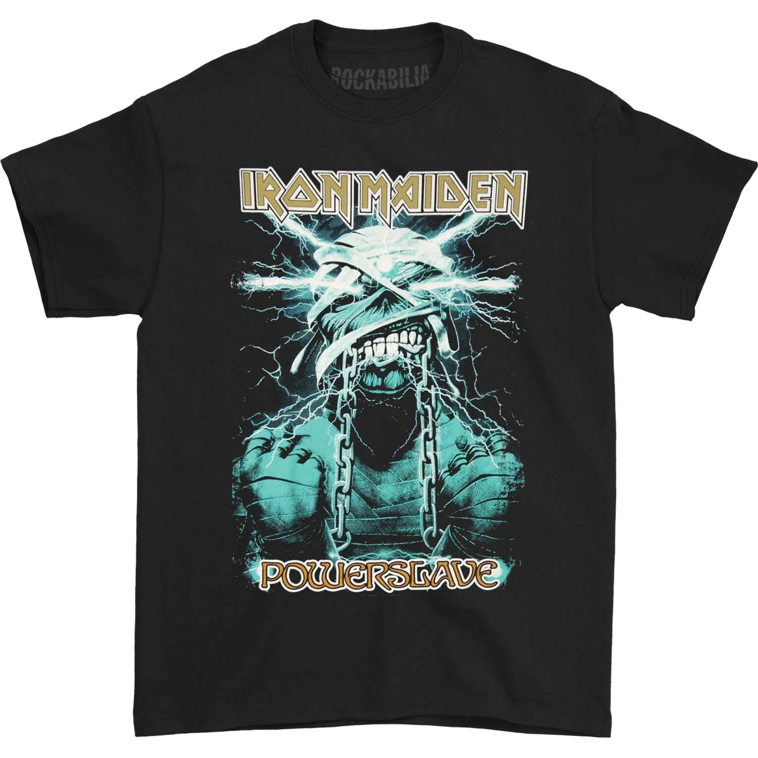 Powerslave Lightning T-shirt sold by Rockabilia