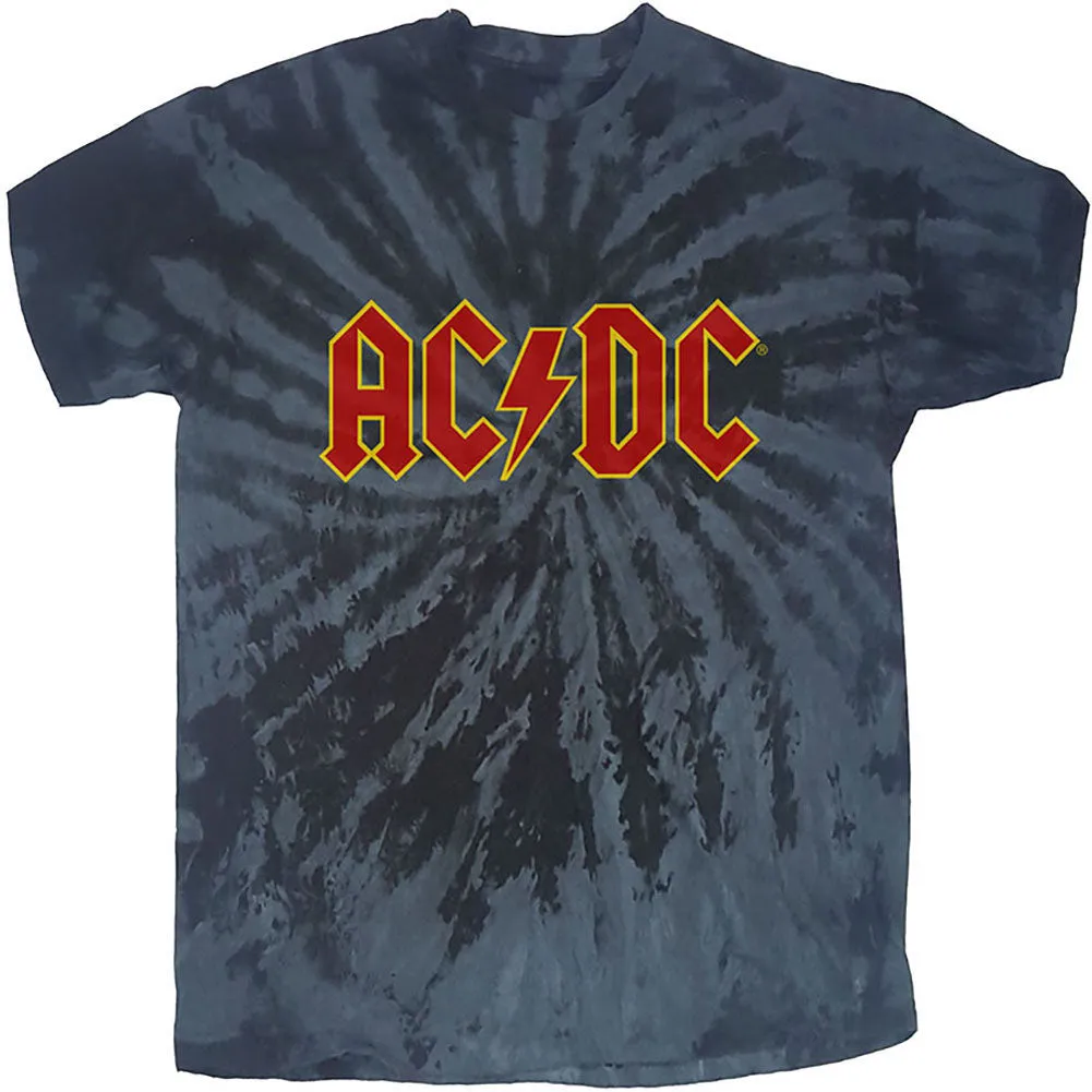 AC/DC Logo (Dip-Dye) Tie Dye T-shirt sold by Rockabilia