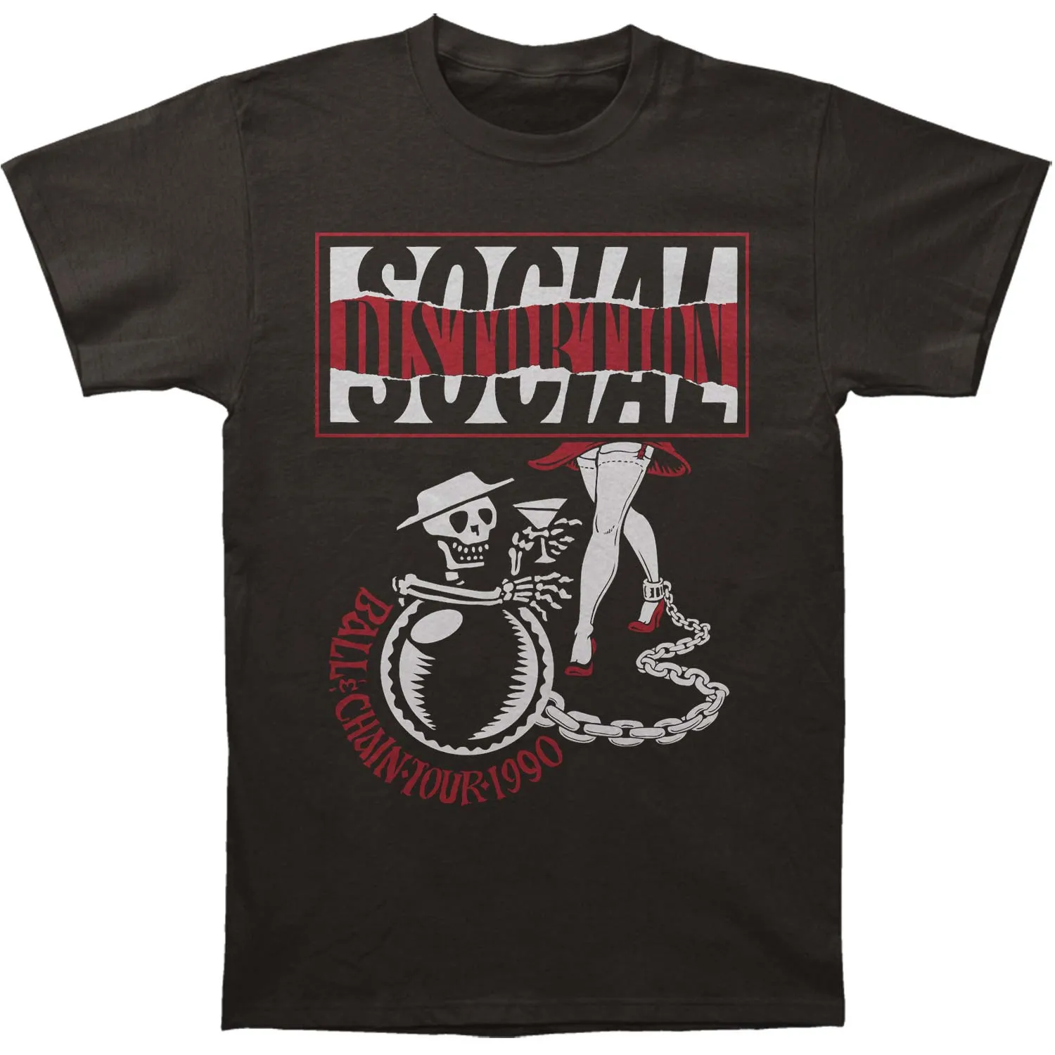 Ball & Chain Tour Slim Fit T-shirt sold by Rockabilia
