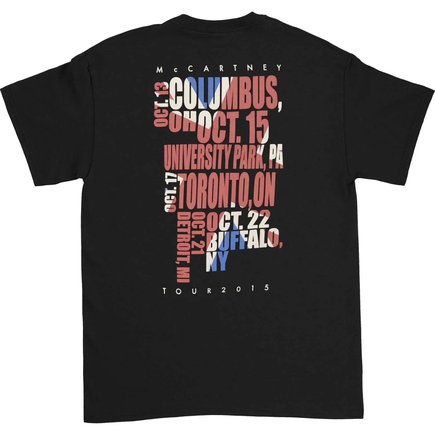 Paul McCartney Flag 2015 Tour T-shirt sold by Rockabilia product image thumbnail 2