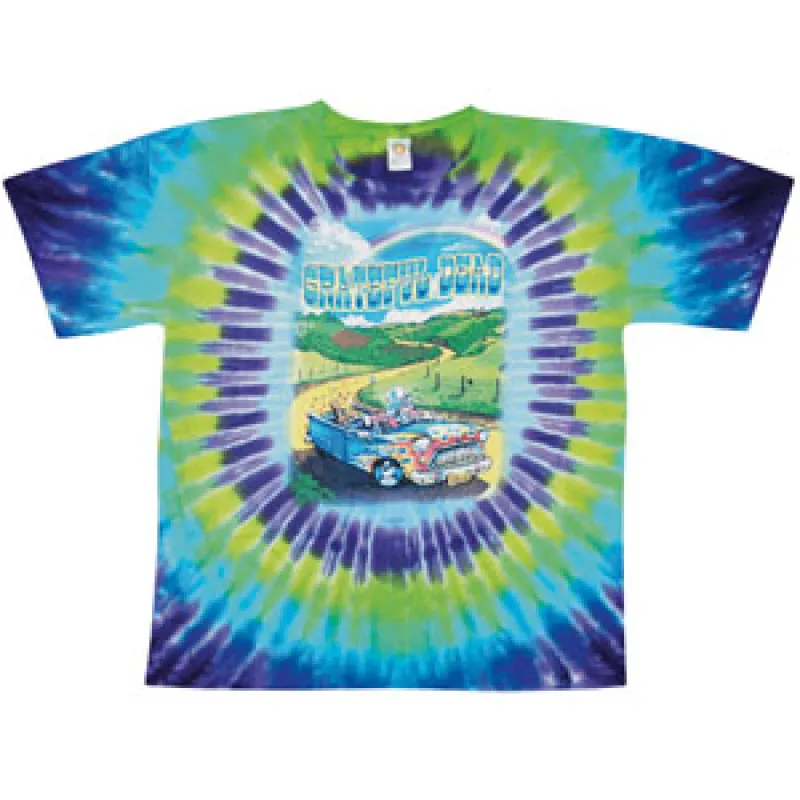 Truckin' to Buffalo Tie Dye T-shirt made by Grateful Dead
