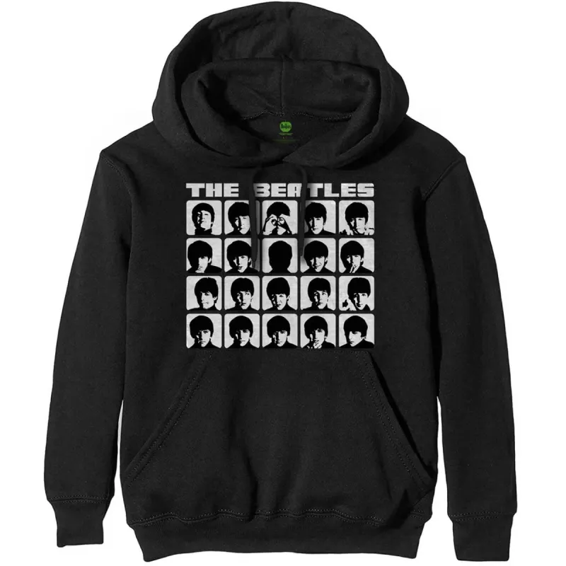 Hard Days Night Faces Mono Hooded Sweatshirt sold by Rockabilia