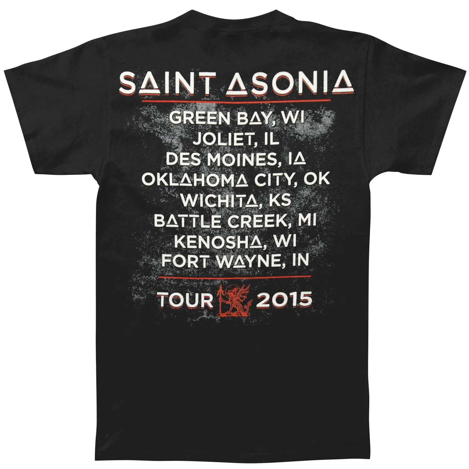 2015 Tour T-shirt sold by Rockabilia product image thumbnail 2