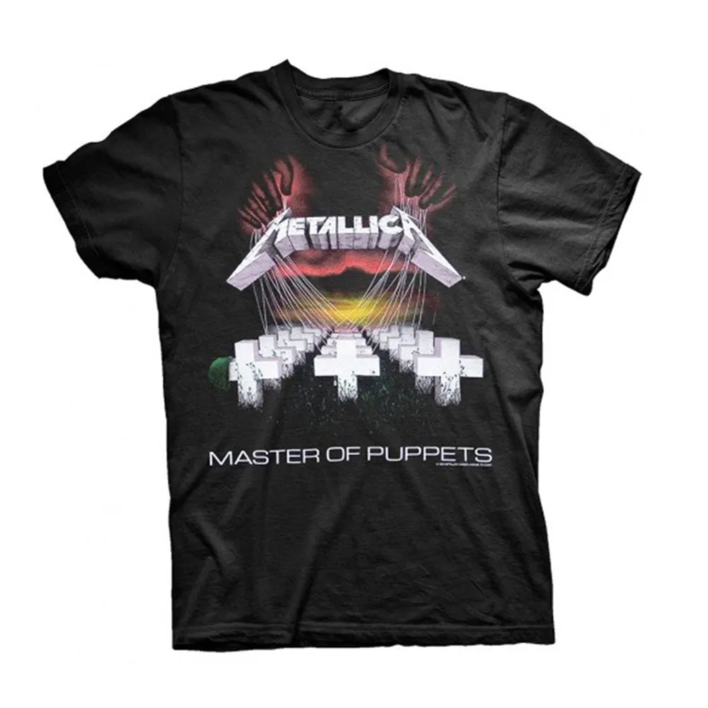 Master Of Puppets Tracks T-shirt sold by Rockabilia