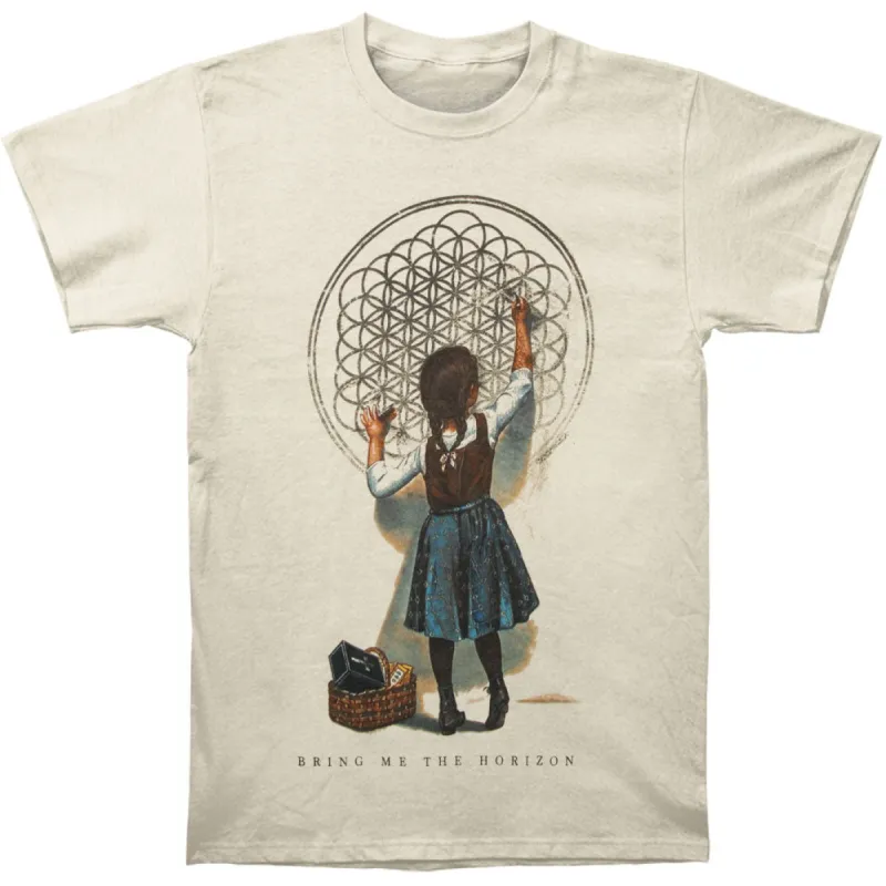 School Girl Tee (Cream) Slim Fit T-shirt sold by Rockabilia