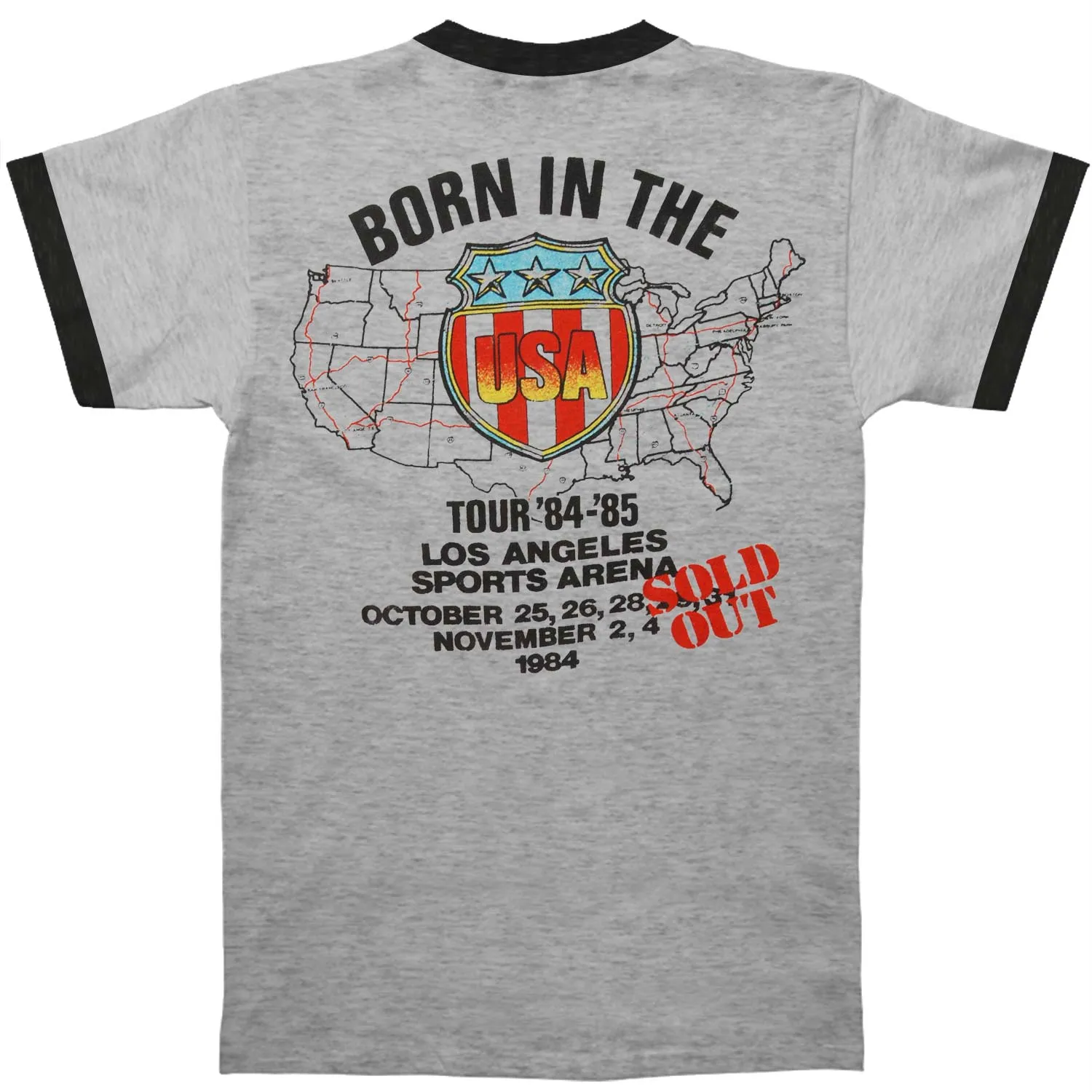 Pink Car Tin He Gy/Bk Ringer T Slim Fit T-shirt sold by Rockabilia product image thumbnail 2